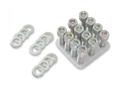 Intake Manifold Bolt Set Socket Head Fits Small Block Chevrolet 265-400, Small Block Mopar 273-360, Big Block Mopar 383-440, AMC V8 290-401 Mr Gasket