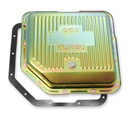 Transmission Oil Pan Zinc Fits GM TH350 Stock Depth and Capacity Finned Design Mr Gasket