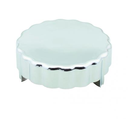 Chrome Power Steering Cap Cover Fits Most Ford, GM, and Chrysler Applications Mr Gasket