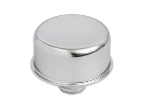 Valve Cover Breather Push-On, Chrome, Big Block Chevy 1965-67 2-1/2 Inch diameter x 2-1/8 Inch tall. Replaces OEM GM breather 6421868 on late 1965-1967 GM Big Block Mr Gasket