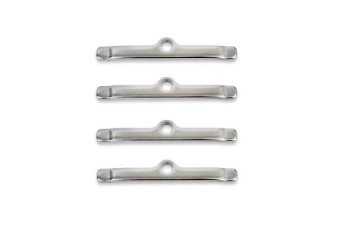 Valve Cover Clamps Chrome Custom extra long, 1/4 Inch Diameter Holes, 4 in a set Mr Gasket