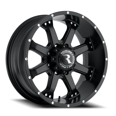 Aluminum Wheels 18x9 Assault 991B Satin Black 18 Offset 8 on 170 Bolt Pattern 125.2 Bore Raceline
