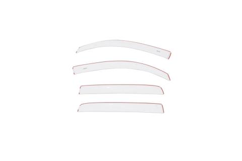 In-Channel Ventvisor Side Window for 2021-2023 Toyota Tacoma Double Cab Pickup Color-Match Low Profile Super White AVS