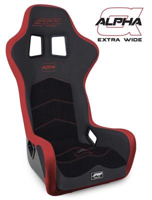 Alpha Composite Seat Extra Wide Black and Red PRP Seats
