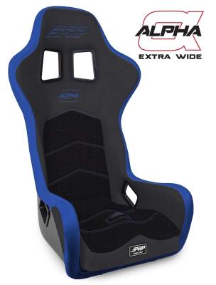 Alpha Composite Seat Extra Wide Black and Blue PRP Seats