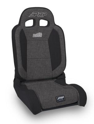 EnduroDaily Reclining Suspension Seat Black and Gray Tweed Passenger PRP Seats
