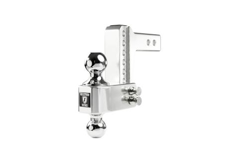 2.0 inch Aluminum Medium Duty 4 inch Drop/Rise Hitch BulletProof Hitch