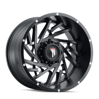 Web AT161 Satin Black Milled 20X10 5-139.7 -24MM 87.1MM Off Road Wheels American Truxx