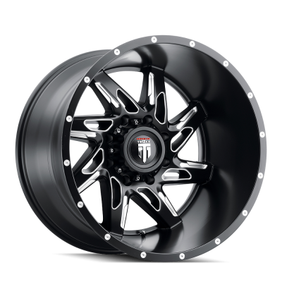 Spyder AT183 Satin Black Milled 20X10 5-139.7 -24MM 87.1MM Off Road Wheels American Truxx