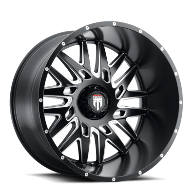 DNA AT184 Satin Black Milled 26X14 6-139.7 -76MM 106.1MM Off Road Wheels American Truxx
