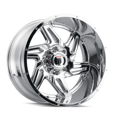 Spurs AT186 Chrome 24X14 8-180 -76MM 125.2MM Off Road Wheels American Truxx