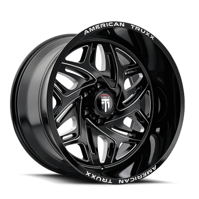 Euphoria AT1914 Black Milled 20X10 6-139.7 -19MM 106MM Off Road Wheels American Truxx