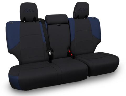 Rear Bench Cover for 2011-2024 Toyota 4Runner 5-seat model Black and Navy Blue PRP Seats
