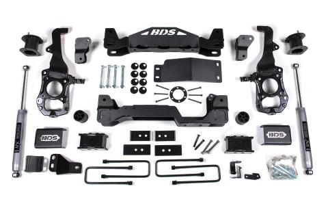 4 Inch Lift Kit Ford F150 21-25 4WD 3 Inch Block NX2 Nitro Shocks