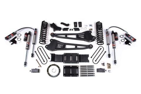 4 Inch Lift Kit w/ Radius Arm Ram 3500 19-23 4WD Gas With Factory Rear Overload Leaf Fox 2.5 Performance Elite
