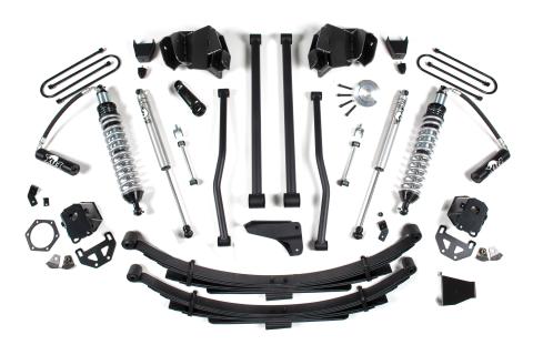 6 Inch Lift Kit Long Arm & FOX 2.5 Coil-Over Conversion Dodge Ram 2500/3500 03-07 4WD Fox 2.5 Performance Shocks Diesel Rear Leaf Springs Fox 2.5 Performance Shocks