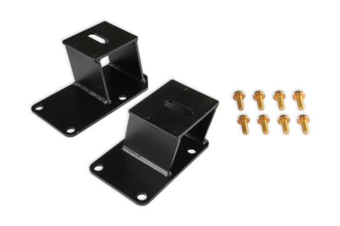 Engine Mount Brackets Gen III Hemi Engine Swap Engine Mounting Brackets For 1972-1993 Dodge D100, D150 2WD Truck, 1974-1993 Ramcharger 2WD, And 1974-1981 Trailduster 2WD Hooker BlackHeart