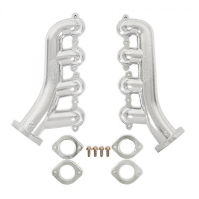 LS Swap Exhaust Manifolds 1990-2004 GM S-10, Sonoma LS Swap Exhaust Manifolds, 2.50 Inch Outlet Silver Ceramic Finish Hooker BlackHeart