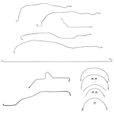 Complete Brake Line & Hose Kit For 01-07 GM Truck 2500HD/3500 8.1 Liter V8 or 6.6L Ext Cab/Long Bed non-Dually Stainless Fine Lines