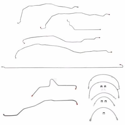 Complete Brake Line & Hose Kit For 01-07 GM Truck 2500HD/3500 8.1 Liter V8 or 6.6L Non Dually Crew Cab/Short Bed Stainless Fine Lines