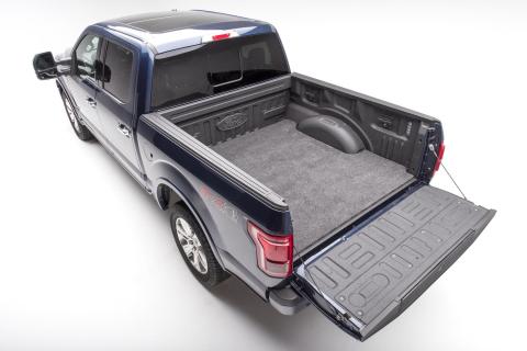 Bedmat For Spray-In Or No Bed Liner 2015-2025 Ford F-150 6'7 inch Bed 3/4 Inch Thick For Use w/Spray On Bed Liner And Non Liner Applications Charcoal BedRug