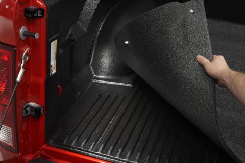 Bedmat For Drop-In 2017-2024 Ford F250/F350 Superduty 8.0' Long Bed 1/2 Inch Thick Installs Over Existing Plastic Drop In Bed Liner Charcoal BedRug