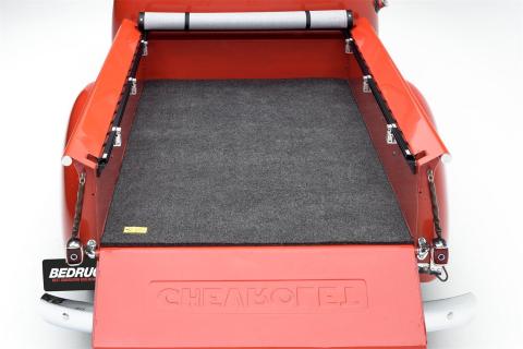 Bed Mat 66 inch X 98 inch Cut To Fit 66 Inch x 98 Inch 1/2 Inch Thick For Use w/Drop In Bed Liner w/o Bed Rail Storage Charcoal BedRug