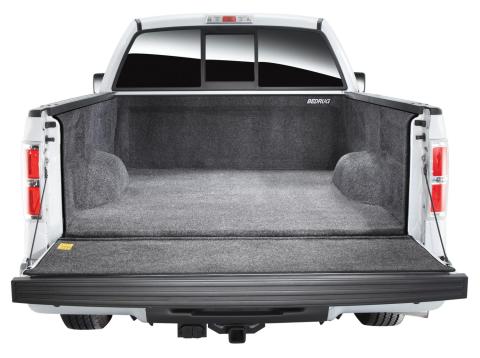 08-16 Ford Superduty 6.5' Short Bed With Factory Step Gate Complete Truck Bed Liner 3/4 Inch Thick Floor 1/4 Inch Thick Side Walls Incl. Bulkhead And Tailgate w/Tailgate Step Charcoal BedRug