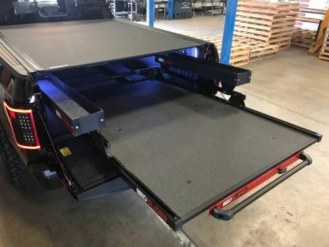 Bedslide Black BedBin Side Kix 7 Inch x 44 Inch 2 piece Bin Kit