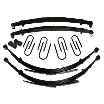 Lift Kit 8 Inch Lift For Use w/56 Inch Rear Springs 88 Chevrolet V20 Suburban 88-91 GMC V2500 Suburban Includes Front/Rear Leaf Springs Front/Rear U Bolt Kits Bushing Kit 2 Inch Rear Blocks Brake Line Brackets Skyjacker