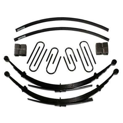 Lift Kit 8 Inch Lift 67-73 Chevrolet K10 Pickup Includes Front Leaf Springs Front/Rear U Bolt Kits Bushing Kit Rear Block Brake Line Bracket Rear Add-A-Leafs Skyjacker