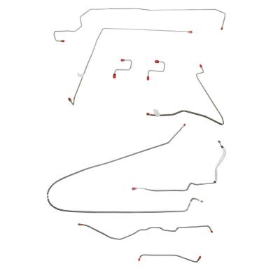 Complete Brake Line Kit For 95-96 Jeep Grand Cherokee 4wDiscAll Models Complete Stainless Fine Lines