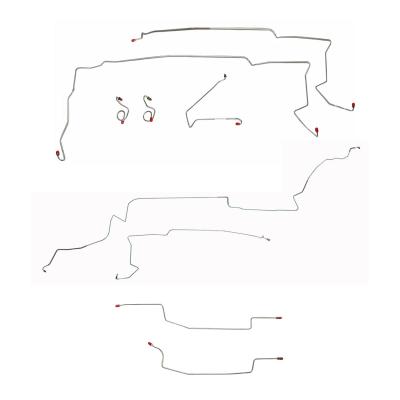 Complete Brake Line Kit For 87-93 Ford Mustang V8 w/o Sub Frame Connectors Complete Brake Line Stainless Fine Lines