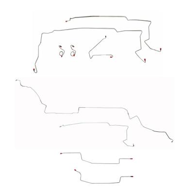 Complete Brake Line Kit For 87-93 Ford Mustang w/ Complete Subframe Connectors Complete Stainless Fine Lines