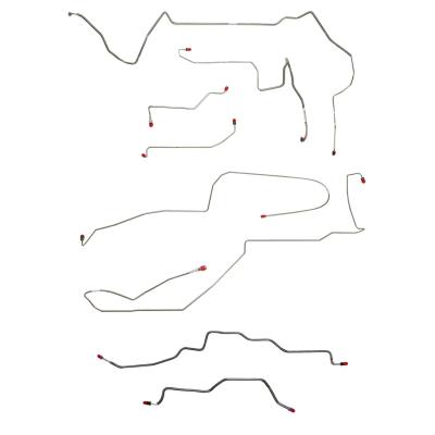 Complete Brake Line Kit For 98-02 Camaro/Trans Am No Traction Complete Steel Fine Lines