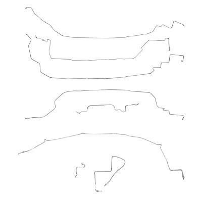 Complete Brake Line Kit For 86-87 Corvette C4 Complete Stainless Fine Lines