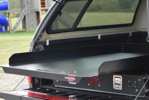 OPA (Our Pullout Aluminum) Cargo Slide 1000 Lb Capacity 99-Pres Ford F250 Super Duty Short Bed Cargo Ease