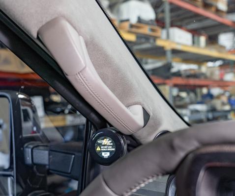 2025 Ford Super Duty Platinum E-Venture Touch Screen Mount Suede A-pillar Carli Suspension