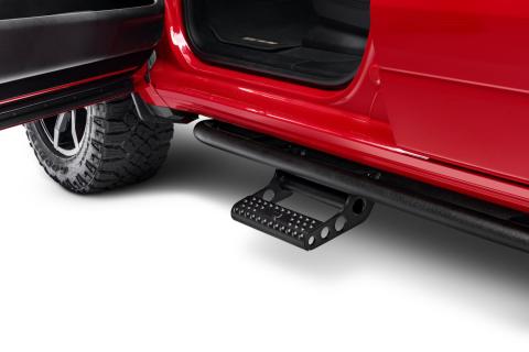 RKR Step System Cab Length (2 Step Mounts/2 Steps per Side) 1.75 Inch Rails 2019-2025 Ram 2500/3500/4500/5500 Crew Cab Textured Black NFab