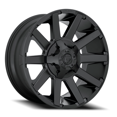 Aluminum Wheels 20X10 Contra D437 8 On 165.1 Matte Black 125.1 Bore -18 Offset 8 Spoke Fuel Off Road Wheels