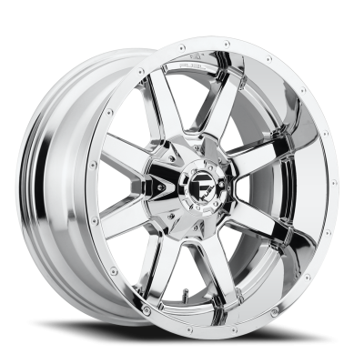 Aluminum Wheels 22X10 Maverick D536 8 On 170 Chrome 125.1 Bore 10 Offset Fuel Off Road Wheels
