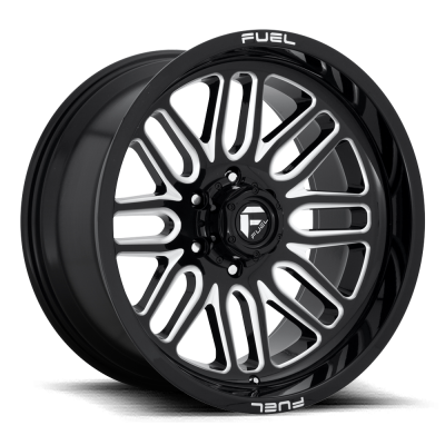 Aluminum Wheels 22X10 Ignite D662 6 On 135 Gloss Black Milled 87.1 Bore -18 Offset Fuel Off Road Wheels