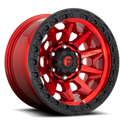 Aluminum Wheels 20X9 Covert D695 5 On 139.7 Candy Red Black Bead Ring 78.1 Bore 20 Offset Multi Spoke Fuel Off Road Wheels