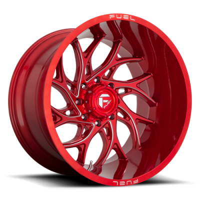 Aluminum Wheels 20X10 Runner D742 6 On 135 Candy Red Milled 87.1 Bore -18 Offset Fuel Off Road Wheels