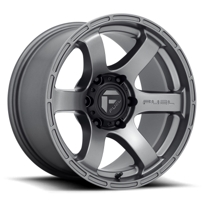 Aluminum Wheels 18X9 Rush D767 6 On 120 Matte Gunmetal Gray 67.06 Bore 20 Offset Fuel Off Road Wheels
