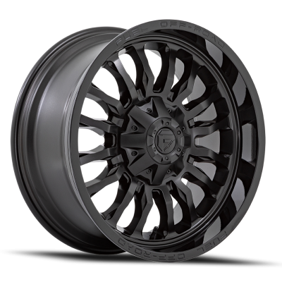 Aluminum Wheels 22X10 Arc D796 8 On 165.1 Matte Black W/ Gloss Black Lip 125.1 Bore -18 Offset Fuel Off Road Wheels