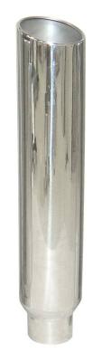 5 Inch Inlet OD X 6 Inch Outlet x 36 Inch Length Rolled Angle Stack 304 Stainless Pypes Performance Exhaust
