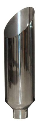 5 Inch Inlet OD X 6 Inch Outlet x 36 Inch Length Miter Stack 304 Stainless Pypes Performance Exhaust