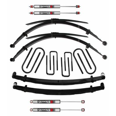 Suspension Lift Kit w/Shock M95 Performance Shocks 4 Inch Lift For Use w/High Boy Incl. Front/Rear Leaf Springs Front/Rear U Bolt Kits Spring Bushing Kit 73-78 Ford F-250 Skyjacker