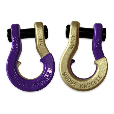 Jowl Recovery Split Shackle 3/4 Grape Escape and Brass Knuckle Combo Moose Knuckle Offroad